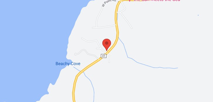 map of 156 Beachy Cove Road
